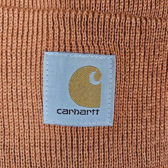 Carhartt A18 Beanie Watch Hat Acrylic Rust Orange Outdoor Knit Work Cap Adult - Picture 5 of 5